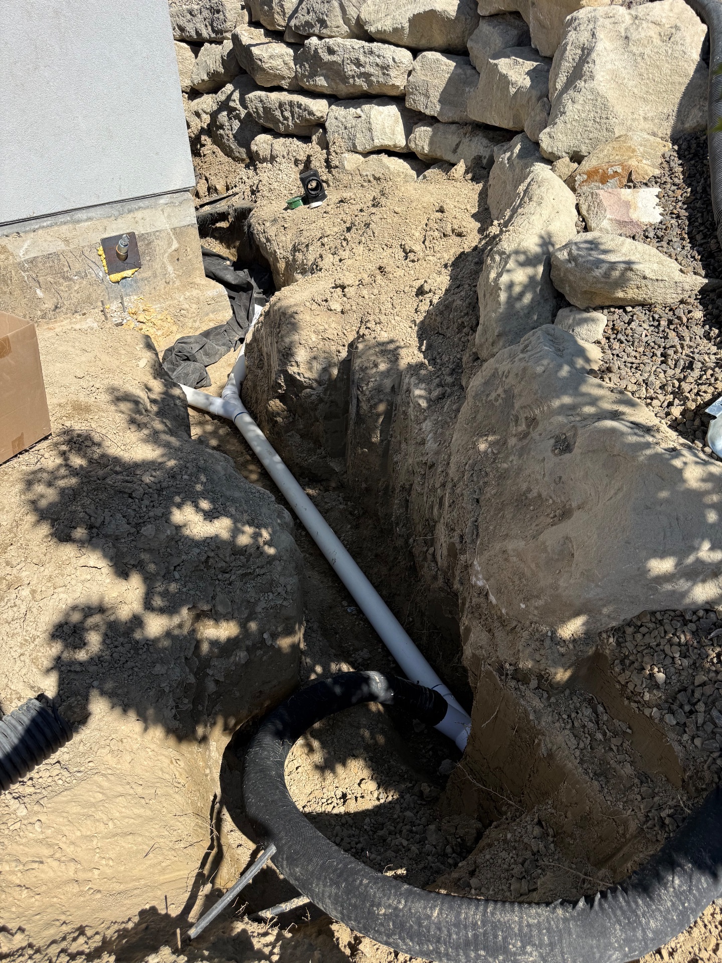 New storm drainage.