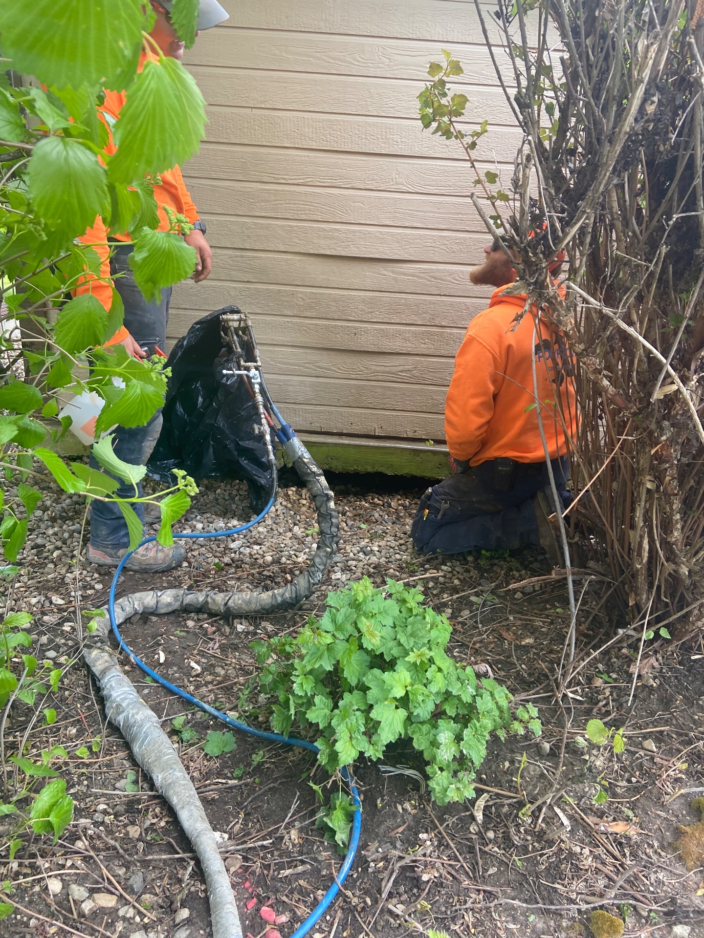 Void under Pump house caused by erosion