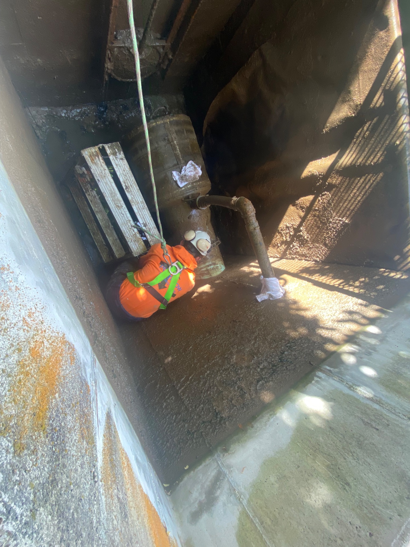 Repelling down to fix issue