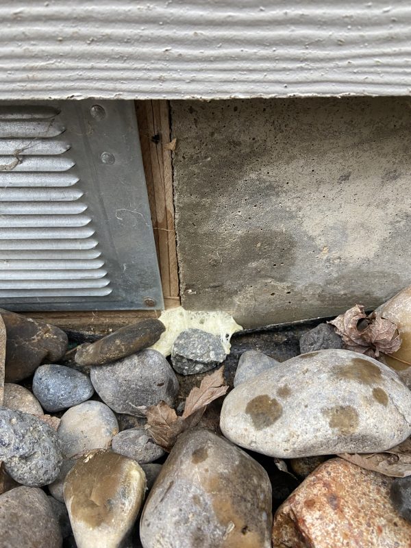 foundation crack-seal and exterior drain area (image 4)