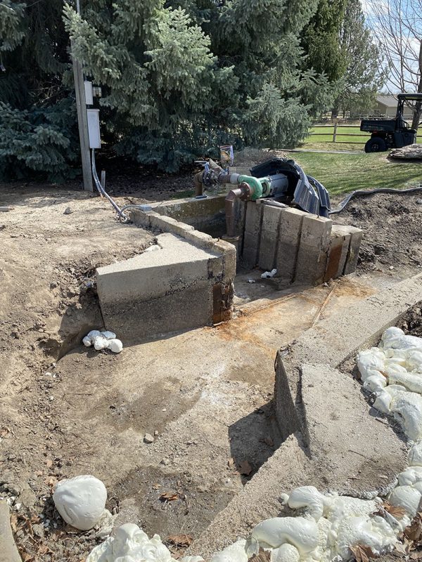 weir-area washout and void-fill work (image 3)