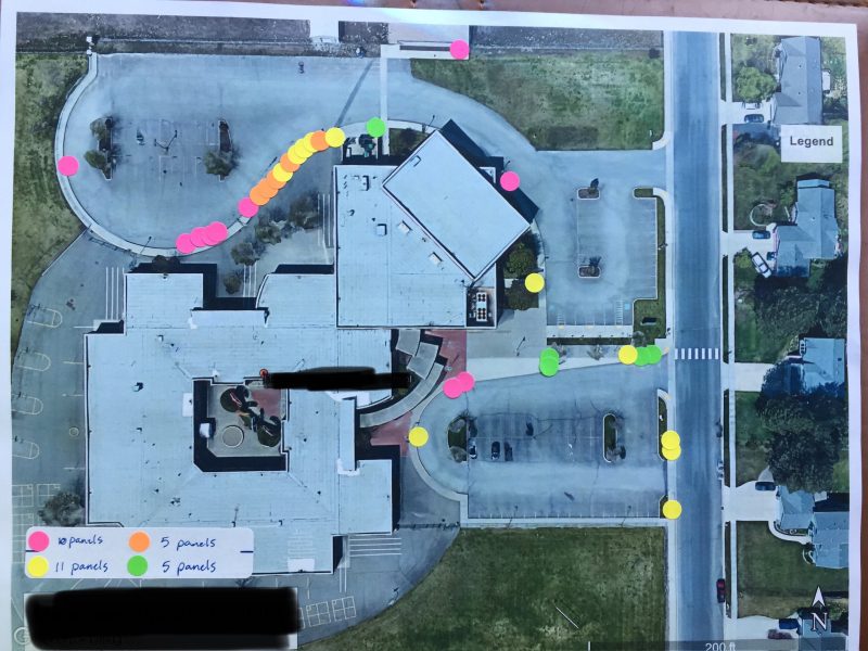 apartment-complex walkway hazard or color-coded assessment map (image 5)