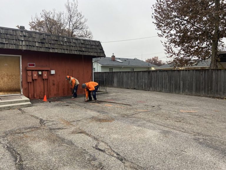 parking-lot sinkhole inspection and injection layout (image 2)