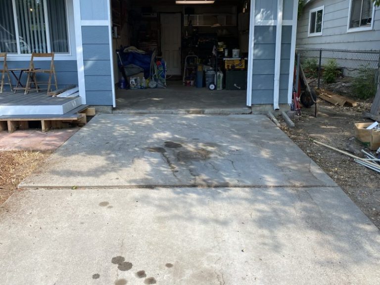 settled garage floor and driveway slab edge (image 5)