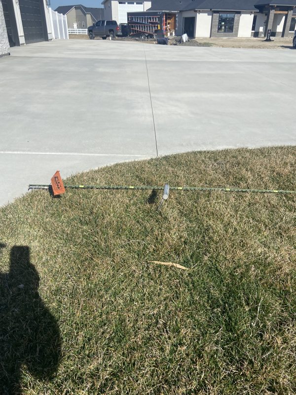 residential concrete and handheld-probe inspection (image 1)