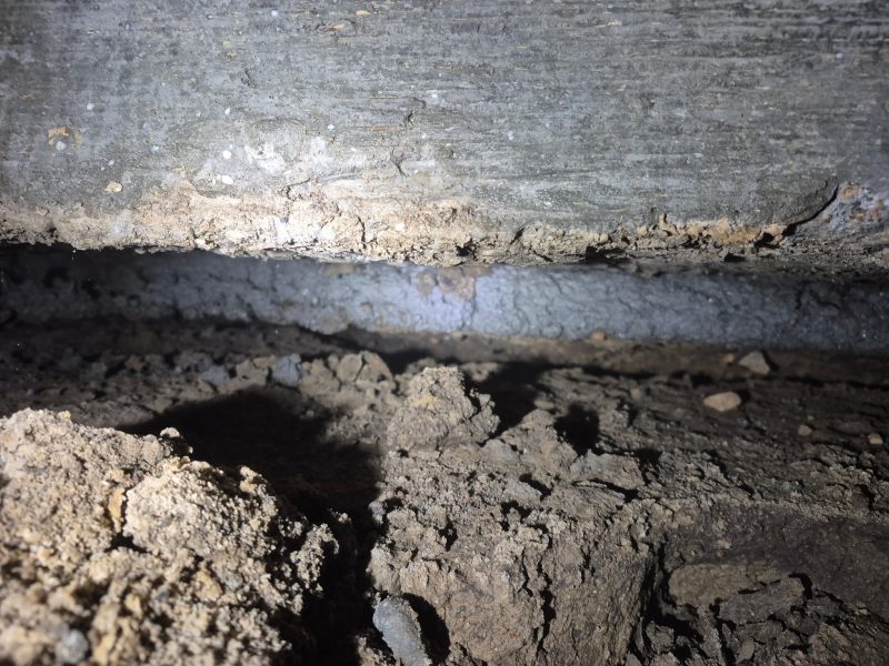 crawl-space footing void filled with structural foam (image 1)