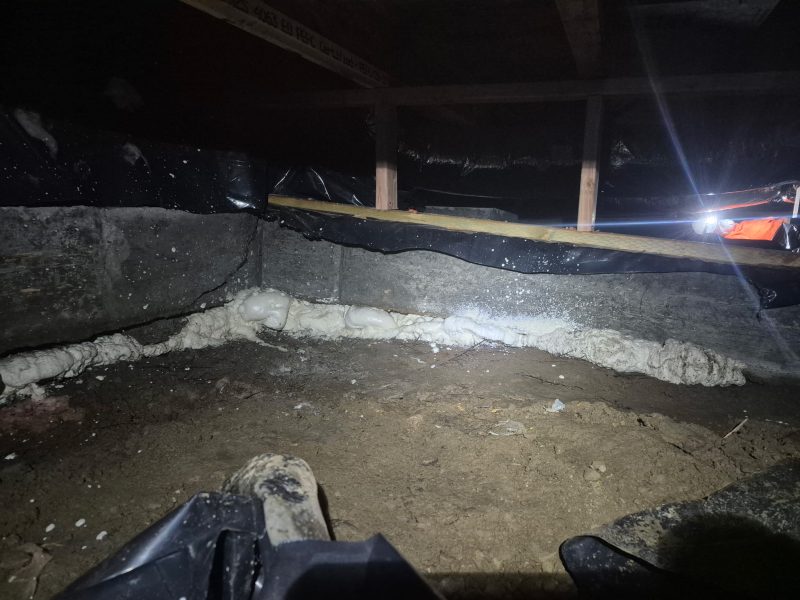 crawl-space footing void filled with structural foam (image 6)