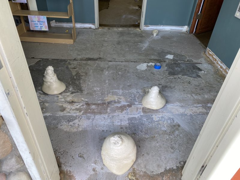 library interior slab with foam injection points (image 2)