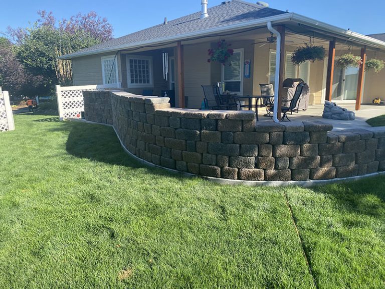 retaining wall, patio, and injection work (image 2)