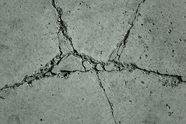 cracked concrete