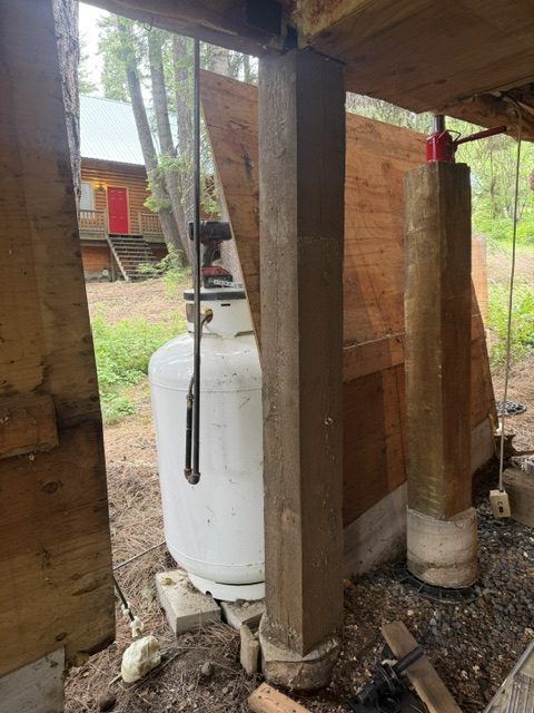 Leveling a house and deck 2