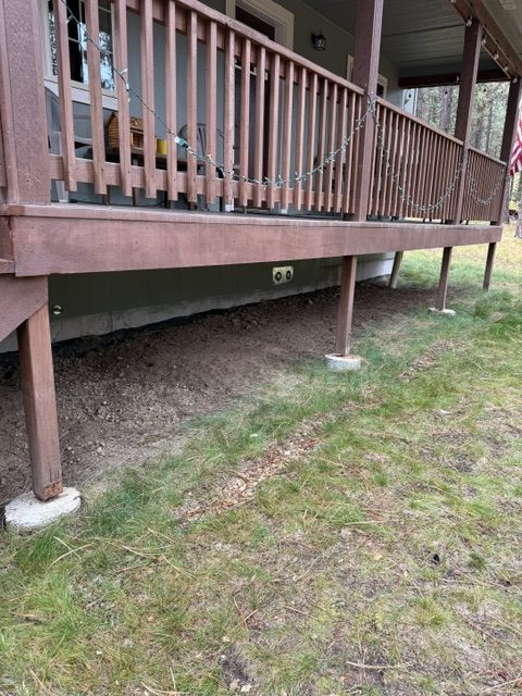 Leveling a house and deck 5