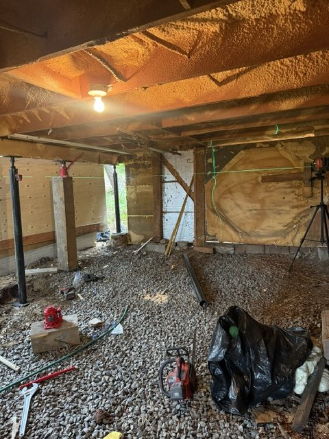 Leveling a house and deck 9