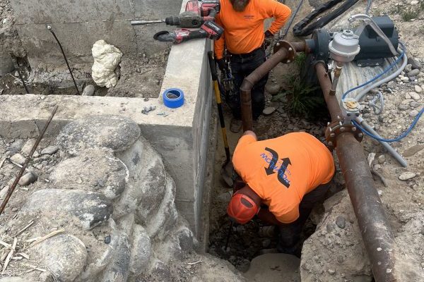 Erosion Around a Concrete Dam